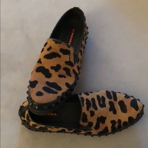 Prada Leopard Flats